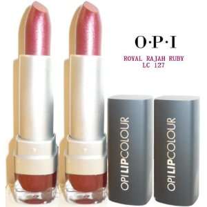  OPI Lipcolour #LC 127 ROYAL RAJAH RUBY (Qty, Of 2 LipSticks 
