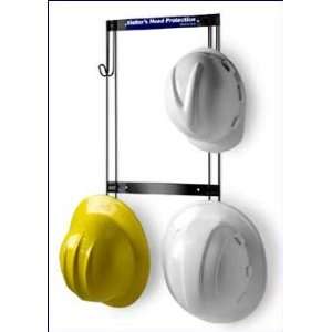 Hard Hat, Coat, Purse & Fall Protection Rack, Mounts with foam tape or 