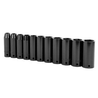   97 125 11 Piece 1/2 Inch Drive SAE Deep Impact Socket Set by Stanley