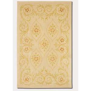  8 x 11 Contemporary Floral Design Antique Linen Color 