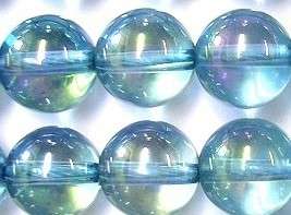 Aqua Rainbow Sunshine Aura Crystal Beads   Choice Qty  