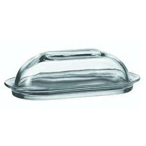   Anchor Hocking Presence Glass Butter Dish With Cover