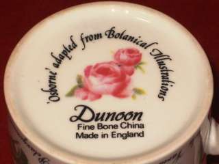 DUNOON Fine Bone China OSBORNE England Botanical Coffee Tea Mug Cup 