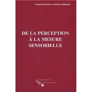   la perception a la mesure sensorielle (9782891301985) Fortin Books