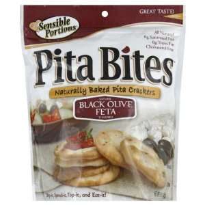 Sensible Portions, Cracker Pita Blck Olive&F, 5 OZ (Pack of 12 