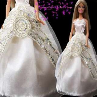  Fashion Party Dress Gown for Barbie Dolls Clothes ZQ115  