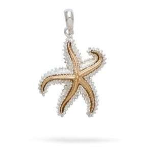  14Kt./Sterling Silver Starfish Charm Jewelry