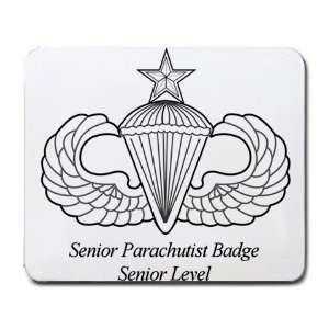  Senior Parachutist Badge Senior Level Mouse Pad Office 
