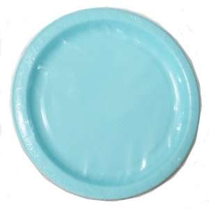  Light Blue (Spa Blue) 10 Inch Paper Plates (12 Pack 