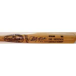  Carl Yastrzemski Autographed Baseball Bat   T C 1967 L 