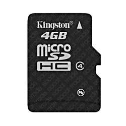 Kingston 4GB MicroSD SDHC New MicroSD Memory Card 4 GB  