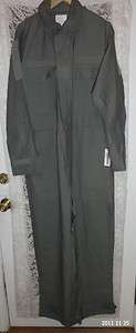 Coverall Utility Military Uniform Gray Cotton Medium 2008 New W/Tag $ 