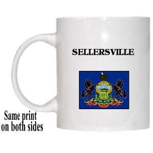  US State Flag   SELLERSVILLE, Pennsylvania (PA) Mug 