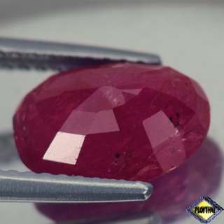10CT CERTIFIED TOP UNHEATED OVAL RED RUBY NATURAL  