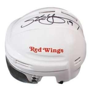  Steve Yzerman Autographed Mini Helmet   GAI   Autographed 