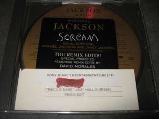 Michael Jackson Scream Childhood 6 Trks Promo CD  