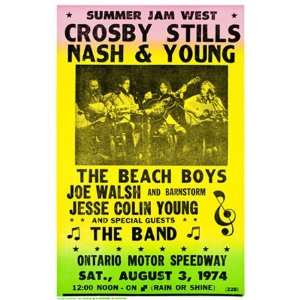  Crosby, Stills, Nash and Young Concert Poster