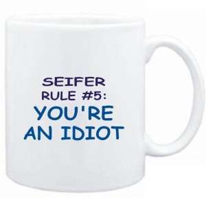  Mug White  Seifer Rule #5 Youre an idiot  Male Names 