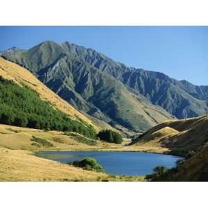 Moke Lake Near Queenstown in Scenic Area in West Otago, South Island 