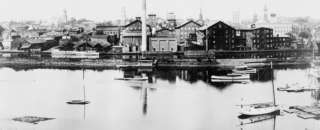 1913 photo Panoramic view of New Brunswick, NJ  