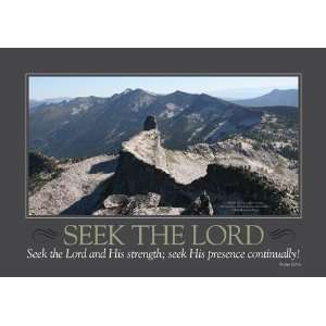  Seek the Lord Scripture Poster