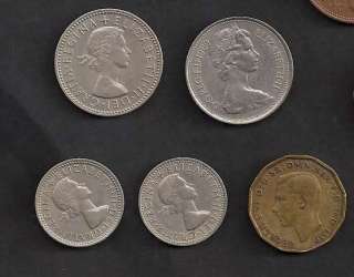   England 37 Coin Lot Crown Penny Pence Schilling    