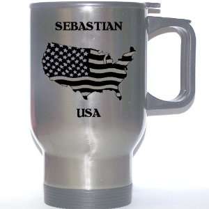  US Flag   Sebastian, Florida (FL) Stainless Steel Mug 