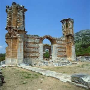  Ruins of Gateway and Wall, Philippi, Greece Photographic 
