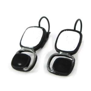  Earrings / dormeuses french touch Coloriage black 