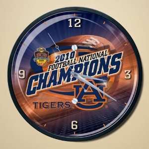 Auburn Tigers 2010 BCS National Champions Wall Clock   