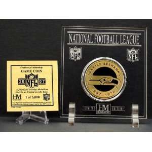 Seattle Seahawks 2007 24KT Gold Game Coin in Archival 
