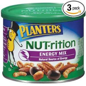 Planters NUT rition Energy Mix, 9.25 Ounce Cans (Pack of 3)