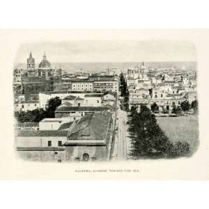  1908 Print Palermo Sicily Italy Cityscape Architecture 