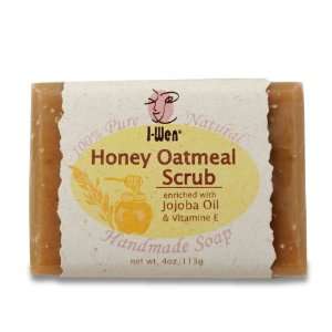    I Wen Honey Oatmeal Scrub Handmade Soap   4 oz (113g) Beauty