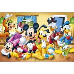  Disney Characters   Poster (Mickey, Minnie, Donald, Scrooge 