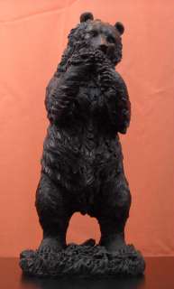 Wildlife Whimsical Grizzly Bear Berries Bronze Statue ON SALE 