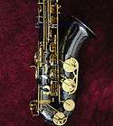 QUALITY Bb Tenor Saxophone black nickel sax high F# gold keys BRAND 