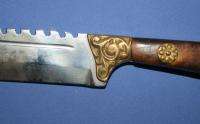   Bulgarian Handcrafted Steel Hunting Bowie Sawback Knife Dagger  