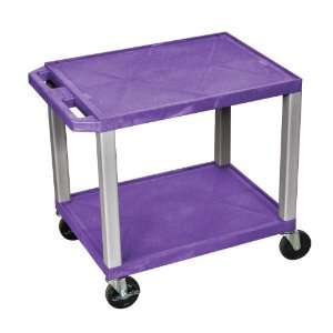  H.Wilson Multipurpose Utility Cart Purple and Nickel 