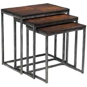 Three Tiered Brown Cherry Nesting Tables