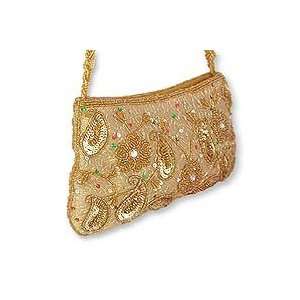  Beaded handbag, Scintillating Gold