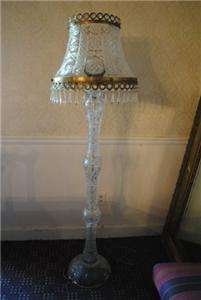 Turkish Crystal Floor Lamp, Cut Glass. Retails $8000  