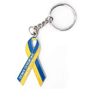  Down Syndrome Awareness Ribbon Keychain 
