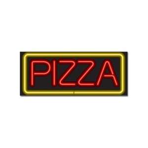  Pizza with Border Neon Sign 14 x 34
