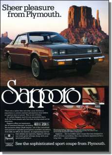 1979 Plymouth Sapporo Automobile Photo Ad  