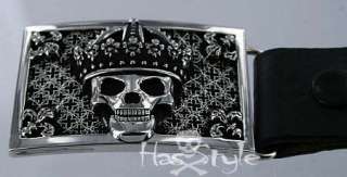 King Baby Studio Crowned Skull Buckle & removable belt  