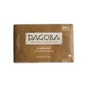 Dagoba Organic Chocolate, Chocolate Baking Bar SmiSweet Or, 6 Ounce 