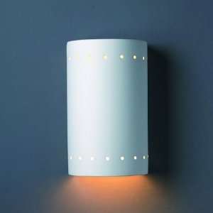   Bisque Small Half Cylinder Outdoor Wall Light   Item 0990W BIS