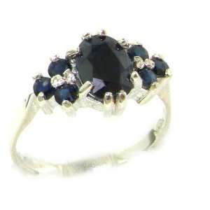   Deep Blue Sapphire Ring   Size 7   Finger Sizes 5 to 12 Available