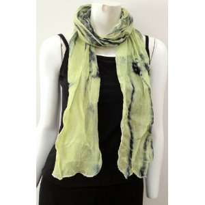  Green Blue Tie and Dye High Quality, Scarf Neck Wear Wrap 